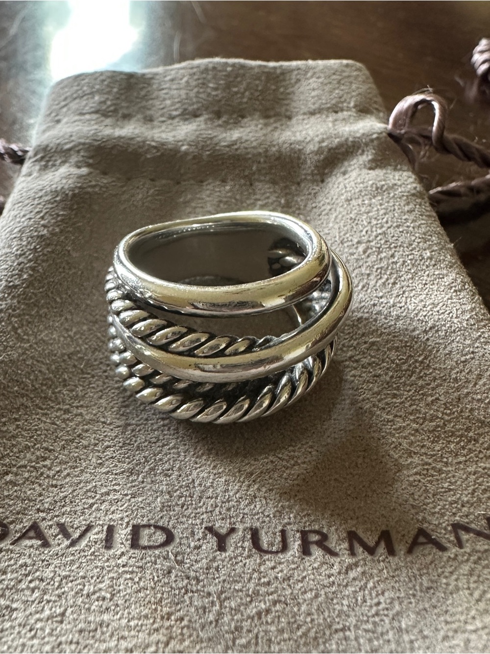 Gently worn,authentic David Yurman ring